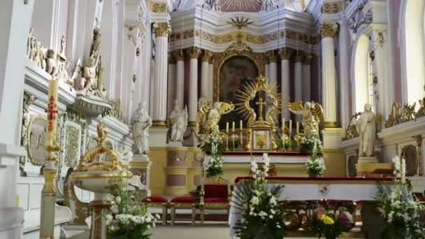 Iglesia de San Francisco Seráfico en Poznan, Polonia — Vídeos de Stock