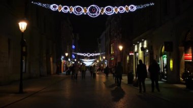 Krakn sokakta Florians? w Old Town, Polonya