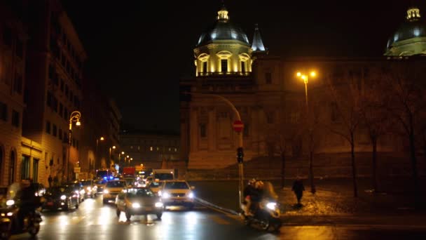 İtalya, Roma 'da Aziz Mary Bazilikası — Stok video