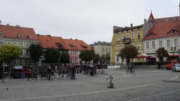 大波兰省格涅兹诺 Rynek — 图库视频影像