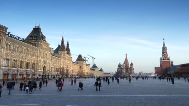 Praça vermelha em Moscovo, Rússia — Vídeo de Stock