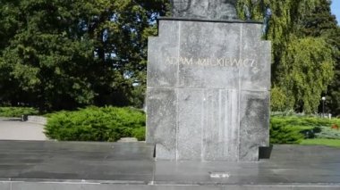 Adam Mickiewicz anıt de Poznan (Polonya)