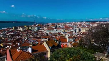 Lizbon Panorama. Lizbon Portekiz başkenti olduğunu