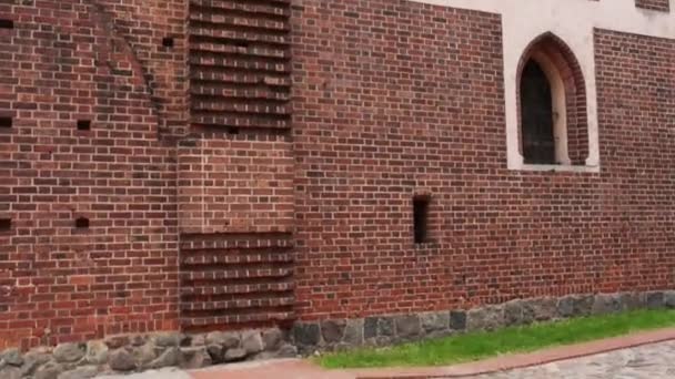 Castillo de la Orden Teutónica en Malbork, Polonia — Vídeo de stock