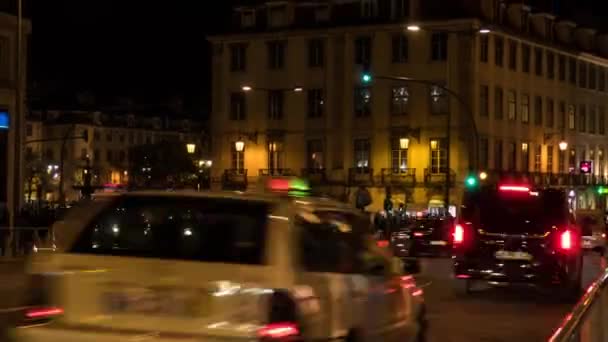 Plaza Rossio en la ciudad de Lisboa, en Portugal — Vídeo de stock