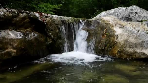 Velika Paklenica kárstico cañón del río — Vídeos de Stock