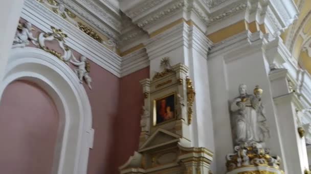 Церковь Святого Франциска Серафика в Познани, Польша — стоковое видео