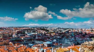 Lizbon Panorama. Lizbon Portekiz başkenti olduğunu