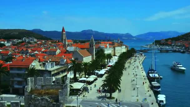 Trogir στην επαρχία Σπλιτ-Δαλματία, Κροατία — Αρχείο Βίντεο