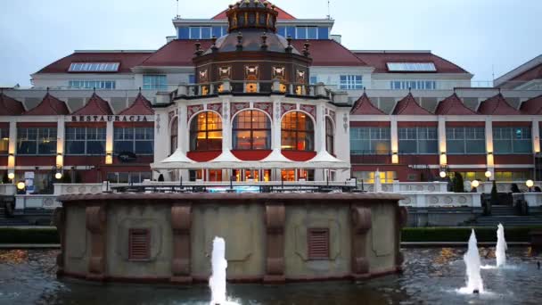 Spa House-kereskedelmi épület Sopot, Lengyelország — Stock videók