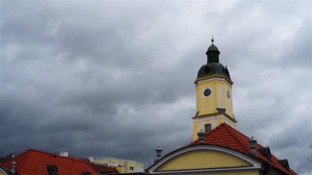 Rathaus in Bialystok, Podlaskie, Polen — Stockvideo