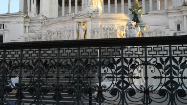 Altare della Patria en Roma, Italia — Vídeo de stock