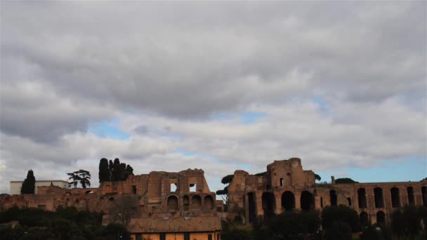 Colina Palatina en Roma, Italia — Vídeo de stock