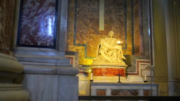 Pauselijke Basiliek van St. Peter in Vaticaan — Stockvideo