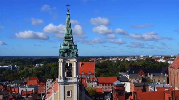 Iglesia del Espíritu Santo en Torun, Polonia — Vídeo de stock