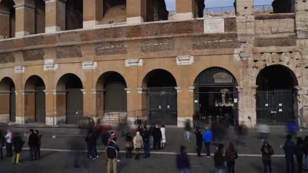 Coliseo o Anfiteatro Flavio en Roma — Vídeo de stock