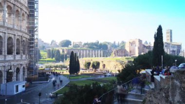 Colosseum veya Flavian Amphitheatre Roma, İtalya