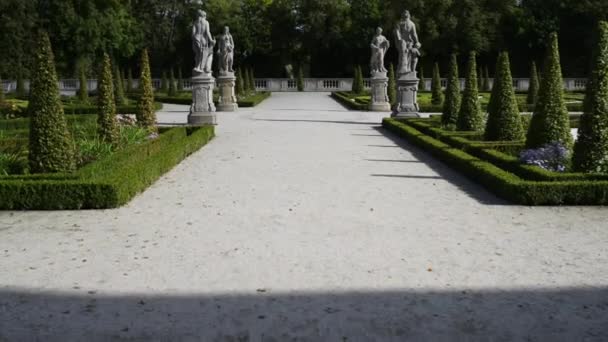 Wilanow Sarayı, Varşova, Polonya yakınındaki Park — Stok video