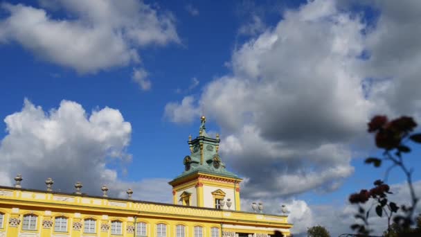 Wilanow Sarayı, Varşova, Polonya — Stok video