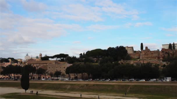 Colina Palatina en Roma, Italia — Vídeo de stock