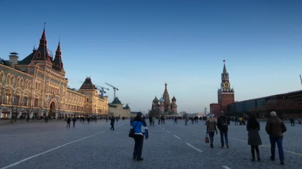 Praça vermelha em Moscovo, Rússia — Vídeo de Stock