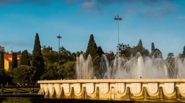 Timelapse: Jeronimos Monastery veya Hieronymites Manastırı, değil bir manastır Aziz Jerome sipariş Belem, bucak kıyıya yakın yerde bulunan Lizbon Belediyesi, Portekiz bulunan.