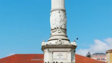 Pedro IV 4k Sütun Lizbon Rossio Meydanı'nın merkezinde bulunan bir anıt, Portekiz. Anıt 1870 yılında dikildi.