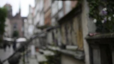 Metal çit Gdansk Mariacka Caddesi üzerinde. Gdansk (Danzig) Polonya Baltık kıyıları, Pomeranian, Polonya asıl liman ve ülkenin en büyük dördüncü metropol merkezinin sermaye kentidir.