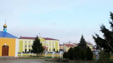 Ortodoks Kilisesi Kutsal bakire şefaat. Ivanava (Ivanovo, Janow Poleski) Brest Region Belarus, Ivanava bölgesinin bir yönetim merkezi bir şehirdir.