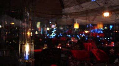 Krakow şehrinde Pazar Meydanı sokak kafede. Krakow şehir, Lesser Poland, şehir merkezinde bulunan asıl kentsel alandır.