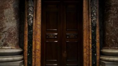 Vatikan - 24 Ocak 2015: Papalık Basilica of St. Peter Vatikan ya da sade bir şekilde St. Peters Bazilikası, Vatikan, Papa'nın yerleşim bölgesi Roma şehrinin içinde bir İtalyan Rönesans kilisede olduğunu.
