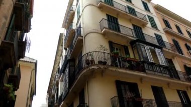 Palma eski sokakta. Palma başkenti ve en büyük Balear Adaları İspanya'nın otonom ada Mallorca üzerinde olduğunu.