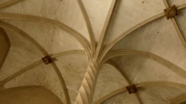 Palma, İspanya - Nisan 04 2016:4 k Lonja de Palma de Mallorca ve Sa Llotja Mallorca Gotik mimarisinin başyapıtlarından biridir.