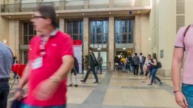 IFA, Messe, Berlin - 5 Eylül 2016: timelapse Internationale Funkausstellung Berlin (Uluslararası Radyo Sergisi Berlin, aka Berlin Radio Show) en eski endüstriyel sergiler, Almanya biridir