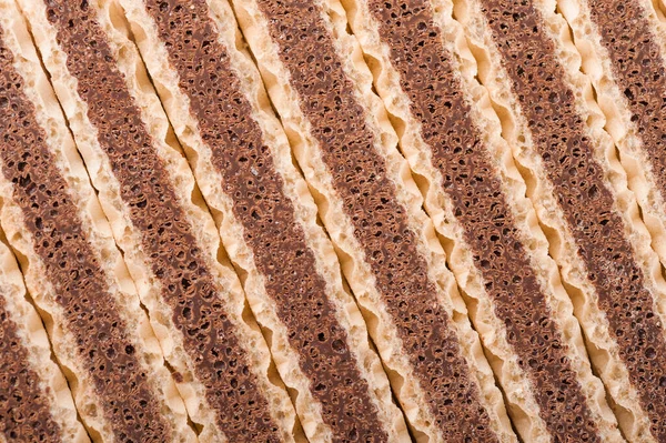 Background Long Sweet Chocolate Wafers — Stock Photo, Image