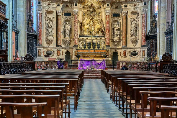 Toulouse France March 2018 Тулузький Собор Cathedrale Saint Etienne Римо — стокове фото