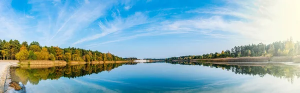 Lago Katashi Distrito Kobrin Región Brest Bielorrusia Panorama Hermoso Gran — Foto de Stock