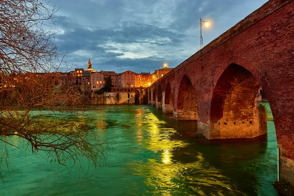 Pont Vieux Albi Est Pont Origine Médiévale Encore Utilisé Premier — Photo