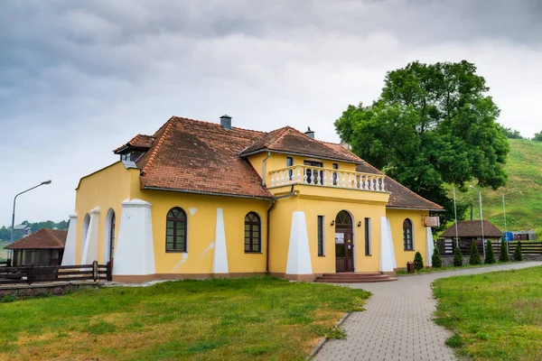 Taverne Près Jetée Côte Rivière Nemun Grodno Belarus — Photo