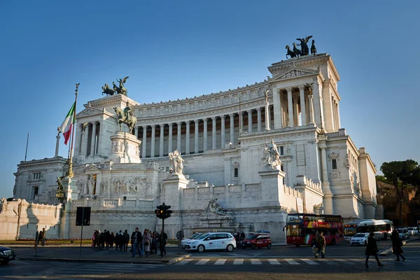 Rome Italy January 2016 Altare Della Patria Monument Built Honour — Stock Photo, Image