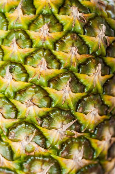 Texture Big Ripe Pineapple Close — Stock Photo, Image