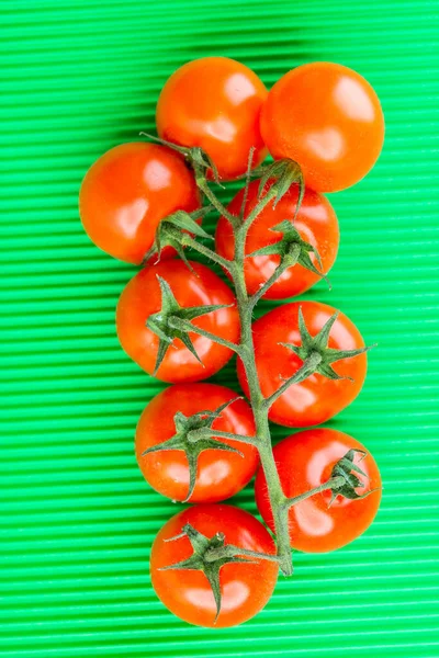 Tak Rode Tomaten Groen Tafelkleed — Stockfoto