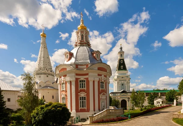 Smolensk Icon Mother God Odigitria Kilisesi Çan Kulesinin Arkasında Zosima — Stok fotoğraf