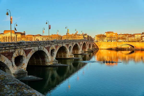 Pont Neuf Міст Xvi Століття Тулузі Півдні Франції — стокове фото