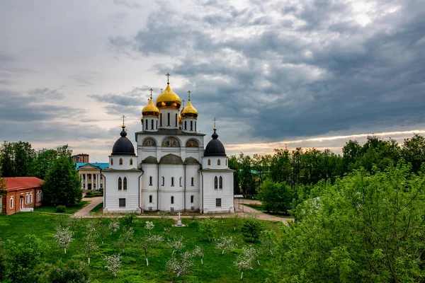 Katedrála Nanebevzetí Panny Marie Pravoslavná Církev Chrám Nachází Starobylé Ruské — Stock fotografie