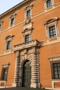 Roma, İtalya - 23 Ocak 2016: Lateran Sarayı, resmi adıyla Apostolic Palace of Lateran, Roma İmparatorluğu 'nun antik bir sarayı. Piazza di San Giovanni Laterano, Roma, İtalya.