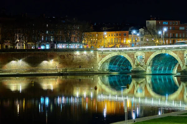 Pont Neuf Fransa Nın Güneyinde Toulouse Kentinde Yeni Köprü Nün — Stok fotoğraf