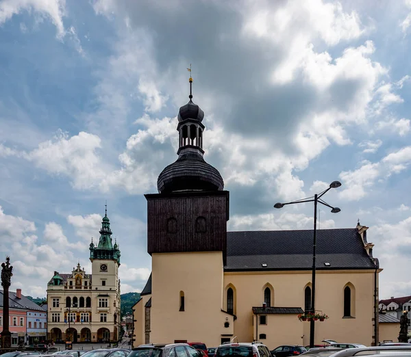 Nachod Republika Czeska Czerwiec 2019 Kościół Wawrzyńca Nachod Obwód Hradski — Zdjęcie stockowe