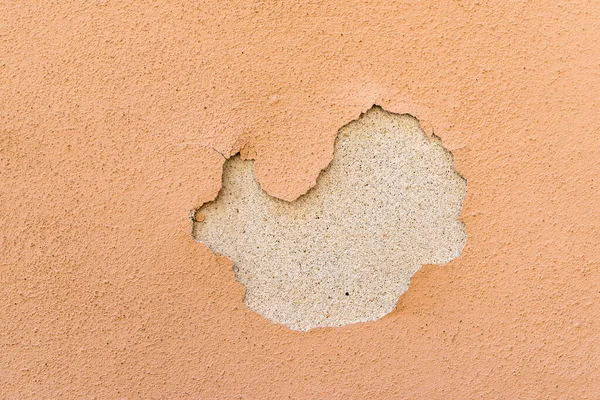 Holded Plaster Old Wall Orange Paint Interesting Texture Background — Stock Photo, Image