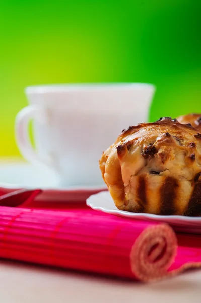 Small muffins on plate — Stock Photo, Image